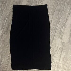 H&M Navy Blue Stretch Pencil Skirt